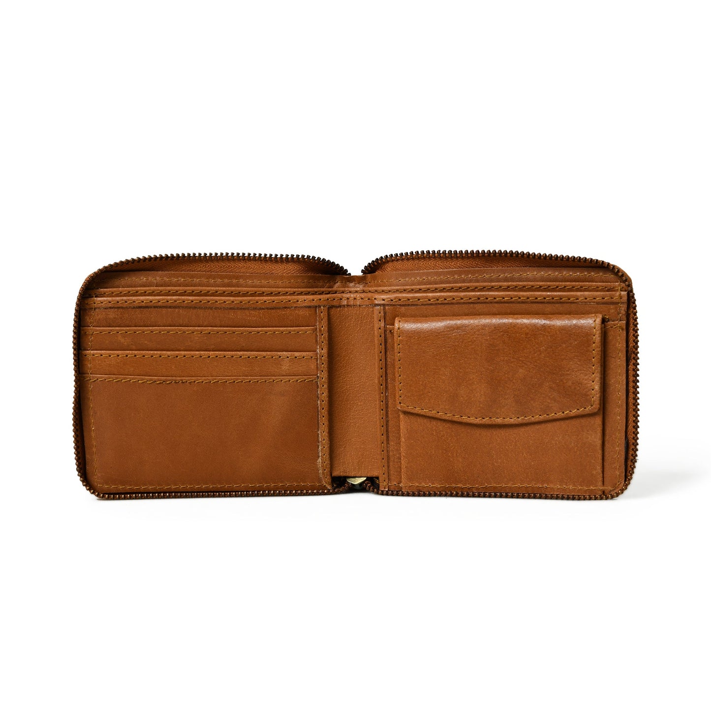 Adams Bi-Fold Wallet- Tan Brown