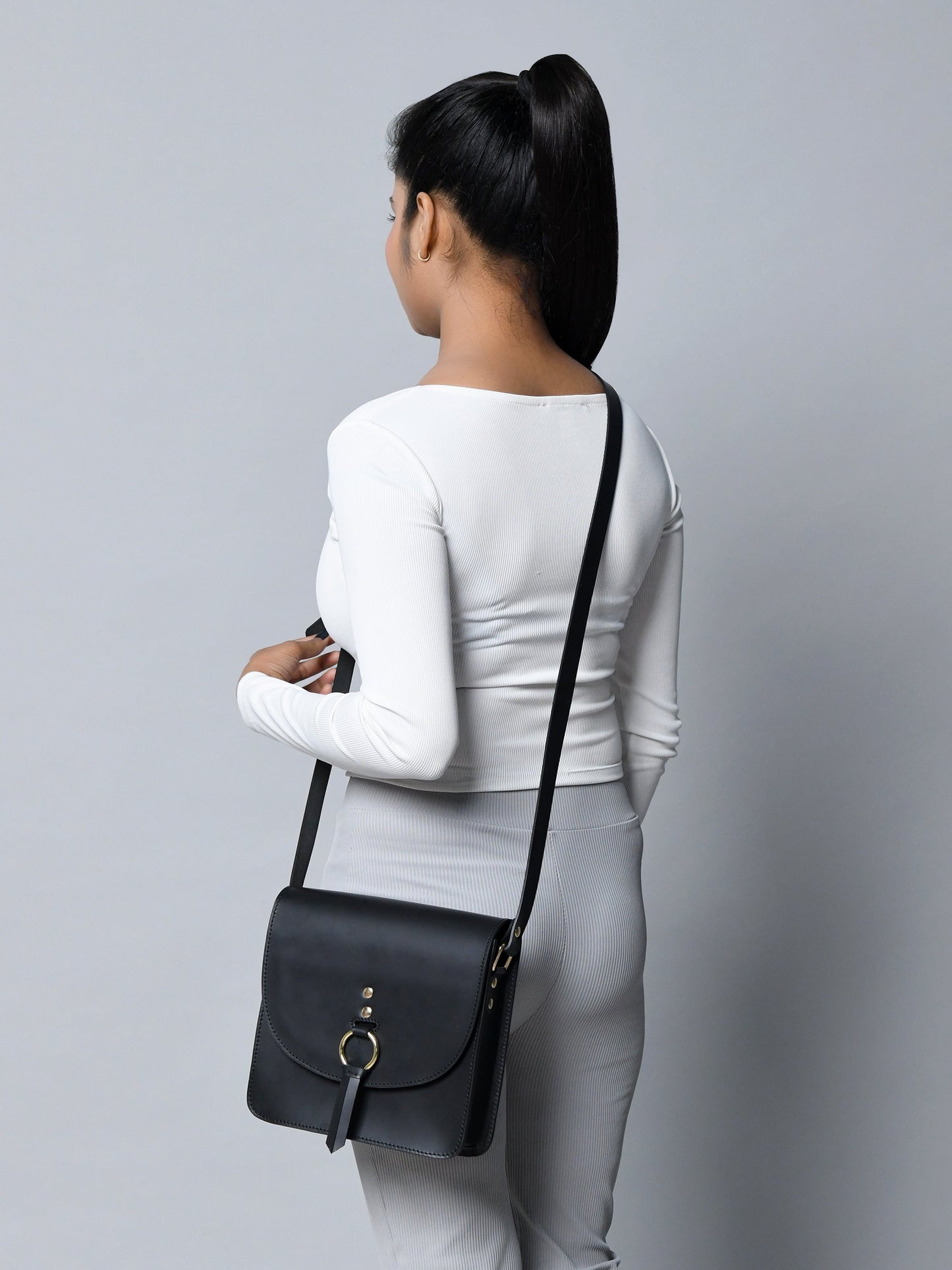 Black Elegance Crossbody Sling Bag