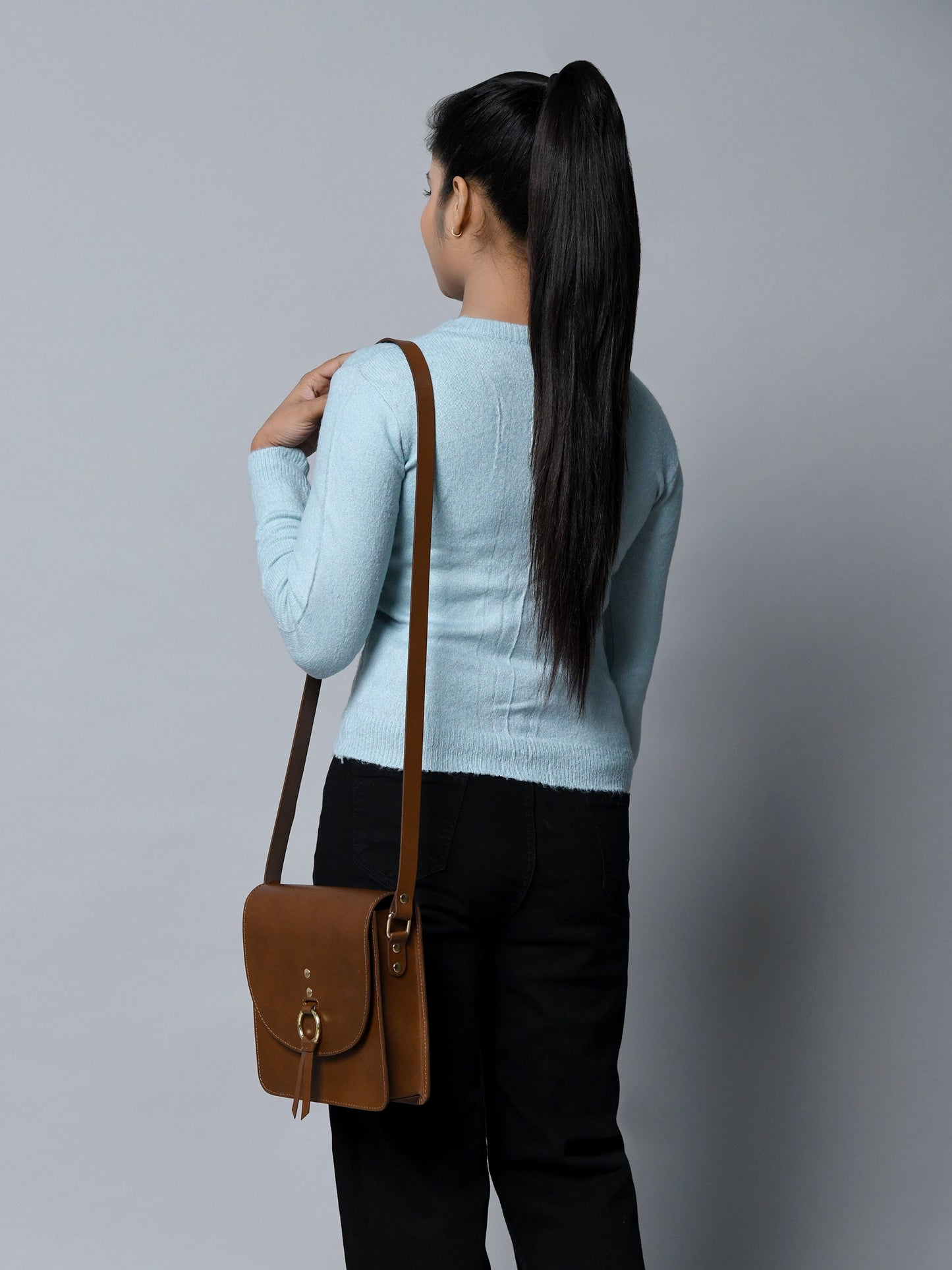 Brown Elegance Crossbody Sling Bag