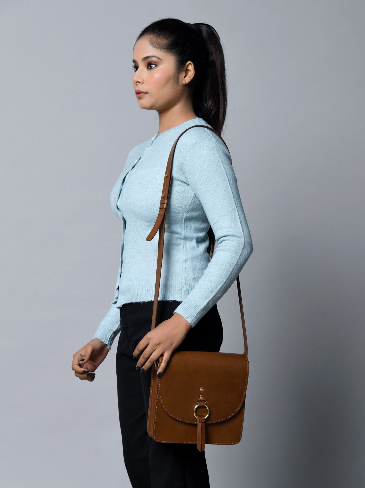 Brown Elegance Crossbody Sling Bag