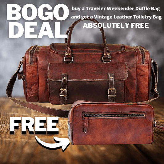 BOGO: Traveler Weekender Duffle Bag + FREE Toiletry Bag