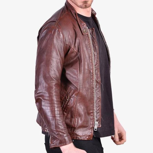 Bridger Brown Leather Jacket